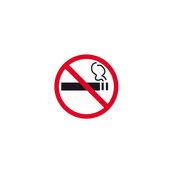 Etiqueta alizacion prohibido fumar 1 hoja