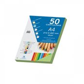 Dohe cartulina 50h. 180g A4 verde mondego