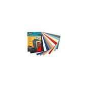 Pack de 100 portadas carton simil piel A4 marfil