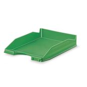 Bandeja apilable transparente fluor verde