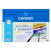 Canson bloc espiral basik A3 10h. para acuarela 370g