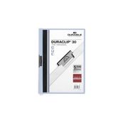 Durable carpeta con pinza duraclip 30 hojas azul.