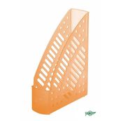 Revistero plastico transparente naranja