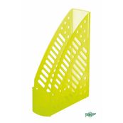 Revistero plastico transparente amarillo