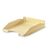 Bandeja apilable beige