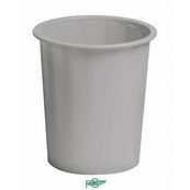 Papelera plastico opaco gris