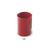 Cubilete plastico opaco rojo