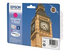 Epson T7033 - 9.6 ml - Tamaño L - magenta - original - blíster - cartucho de tinta - para WorkForce Pro WP-4015, WP-4025, WP-4095, WP-4515, WP-4525, WP-4535, WP-4545, WP-4595