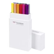 Estuche 12 rotulador pincel colores primarios