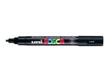POSCA PC-5M - Marcador - permanente - negro - tinta pigmentada al agua - 1.8-2.5 mm - medio