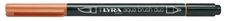 Lyra Aqua Brush Duo - Brush pen and fibre-tip pen combo - ocre quemado - tinta al agua - 2 mm / 4 mm - fino / brush