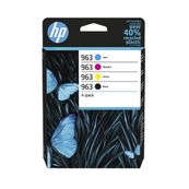 HP 963 - Paquete de 4 - negro, amarillo, cián, magenta - original - cartucho de tinta - para Officejet Pro 9010, 9012, 9014, 9015, 9016, 9019, 9020, 9022, 9025