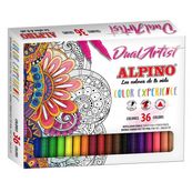 Estuche 36 rotuladores dual  color experience