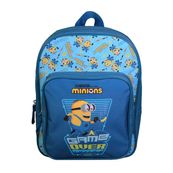 MOCHILA GUARDERIA AZUL/AMARILLA  MINIONS 24X8X31