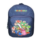 MOCHILA GUARDERIA AZUL/MULTICOLOR  SUPER MARIO 24X8X31
