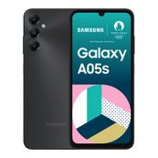 Samsung Galaxy A05s - 4G smartphone - SIM doble - RAM 4 GB / Memoria interna 64 GB - microSD slot - pantalla LCD - 6.7" - 2400 x 1080 píxeles - 3 x cámaras traseras 50 MP, 2 MP, 2 MP - front camera 13 MP - negro
