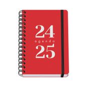AGENDA ESCOLAR  WIRE'O A5 SEMANA VISTA ROJO GRAMMAR