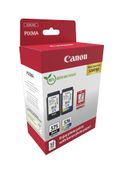 Canon PG-575/CL-576 Photo Paper Value Pack - Paquete de 2 - negro, color (cian, magenta, amarillo) - original - caja para colgar - kit de cartucho de tinta / papel - para PIXMA TR4750i, TR4751i, TS3550i, TS3551i