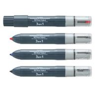  JUVENILIA Rotulador permanente multicolor 3 en 1 - punta cónica fina - recargable