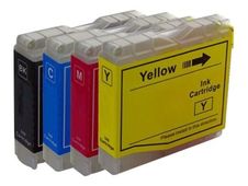 SWITCH - Paquete de 4 - negro, amarillo, cián, magenta - compatible - cartucho de tinta - para Brother DCP-J125, DCP-J140, DCP-J315, DCP-J515, MFC-J220, MFC-J265, MFC-J410, MFC-J415