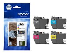 Brother LC422 Value Pack - Paquete de 4 - negro, amarillo, cián, magenta - original - cartucho de tinta - para Brother MFC-J5340DW, MFC-J5345DW, MFC-J5740DW, MFC-J6540DW, MFC-J6940DW