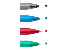 Paper Mate InkJoy 100 CAP - Bolígrafo - negro, rojo, azul, verde - 1 mm - medio (paquete de 4)
