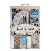 Van gogh set acuarela floral