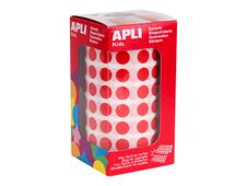 APLI kids - Adhesivo de decoración - círculo - 1,05 cm de diámetro - rojo - permanente