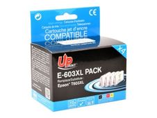 UPrint E-603XL - Paquete de 4 - negro, amarillo, cián, magenta - compatible - refabricado - cartucho de tinta (alternativa para: Epson 603XL)