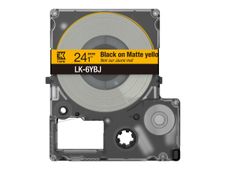 Epson LabelWorks LK-6YBJ - Negro sobre amarillo mate - rollo (2,4 cm x 8 m) 1 cinta(s) caja para colgar - cartucho de cinta - para LabelWorks LW-C610