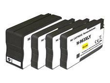 UPrint H-963XL PACK - Paquete de 4 - negro, amarillo, cián, magenta - compatible - caja para colgar - refabricado - cartucho de tinta (alternativa para: HP 3YP35AE) - para HP Officejet Pro 90XX