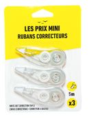 Les Prix Mini - Pack de 3 cintas correctoras - 5 m