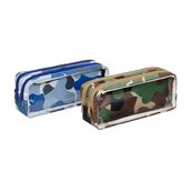 PORTATODO VIQUEL DOBLE CAMO MILITAR 2 COMPARTIMENTOS NYLON PVC SURTIDO 22X9X6CM