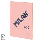 MILAN LIBRETA ENCOLADA PAPEL PAUTADO 48 HOJAS A4 SERIE 1918 ROSA