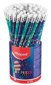 Maped Pixel Party - Lapicero - grafito - HB - con borrador (paquete de 72)