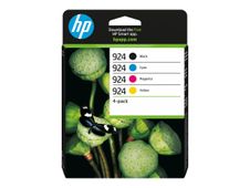 HP 924 - Paquete de 4 - negro, amarillo, cián, magenta - original - cartucho de tinta
