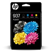 HP 937 - Paquete de 4 - negro, amarillo, cián, magenta - original - cartucho de tinta