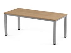Rocada Executive - Mesa - rectangular - roble - aluminio base