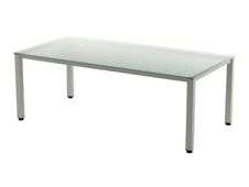Rocada Executive - Mesa - rectangular - translúcido - antracita base
