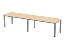 Rocada Executive - Mesa - rectangular - verde haya - aluminio base
