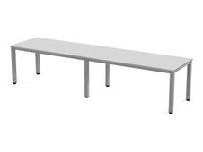 Rocada Executive - Mesa - rectangular - gris - gris, RAL 9006 base