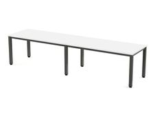 Rocada Executive - Mesa - rectangular - blanco - antracita, RAL 7015 base