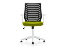 rocada Ergoline - Silla - tarea - reposabrazos - forma de T - inclinación - giratorio - polímero - blanco, verde