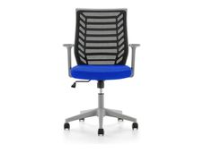 rocada Ergoline - Silla - tarea - reposabrazos - forma de T - inclinación - giratorio - polímero - gris, azul