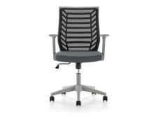 rocada Ergoline - Silla - tarea - reposabrazos - forma de T - inclinación - giratorio - polímero - gris