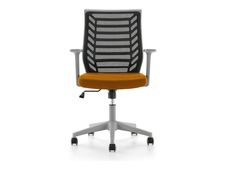 rocada Ergoline - Silla - tarea - reposabrazos - forma de T - inclinación - giratorio - polímero - gris, naranja