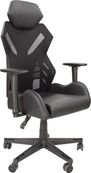 Silla de oficina Derby negra, brazos elevables