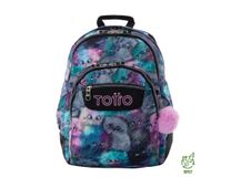 Totto Rayol - Mochila talla L - poliéster, material reciclado muy resistente (RPET), policloruro de vinilo (PVC), caucho - kitten