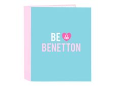 BENETTON - Archivador de anillas - ancho de la espina: 60 mm - Folio - para 270 x 330 mm - único