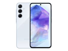 Samsung Galaxy A55 - 5G smartphone - SIM doble - RAM 8 GB / Memoria interna 256 GB - microSD slot - pantalla OLED - 6.6" - 2340 x 1080 píxeles (120 Hz) - 3 x cámaras traseras 50 MP, 12 MP, 5 MP - front camera 32 MP - azul frío